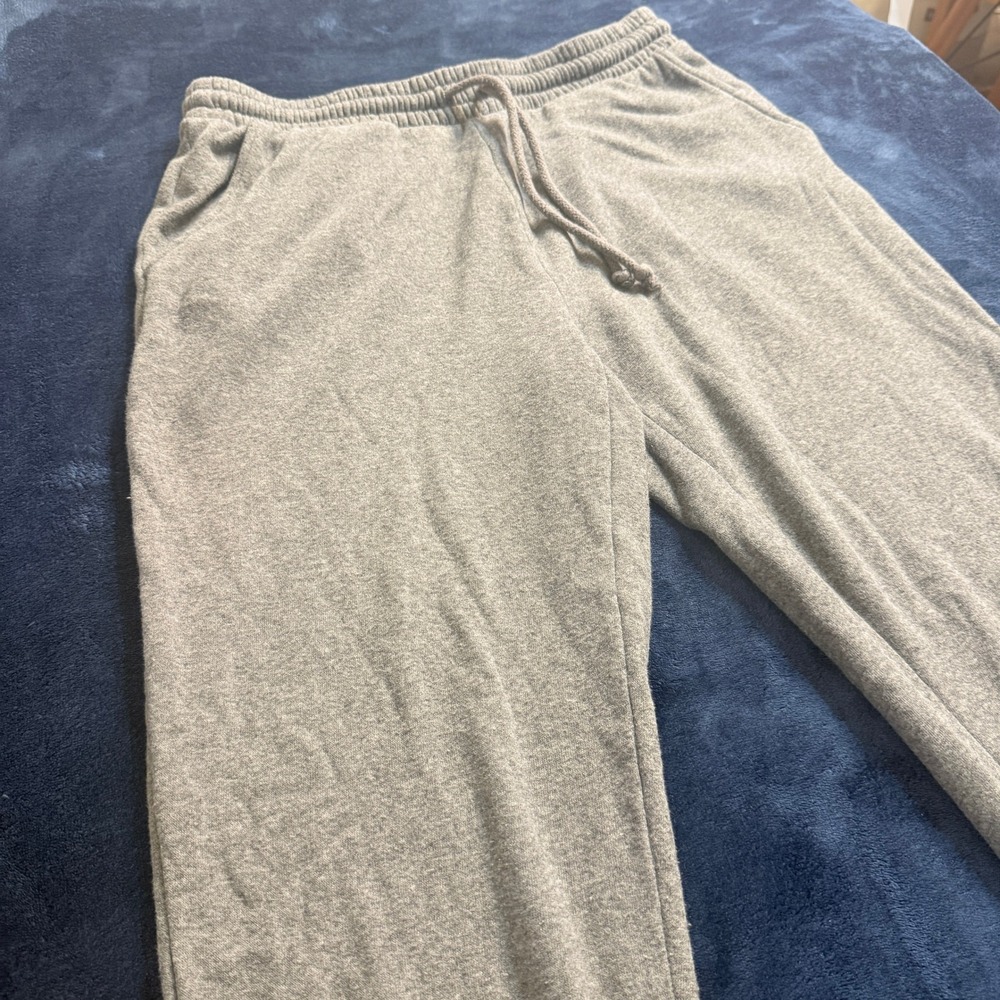 Women S Sweatpants Grey Elastic Waist Fleece Lined COZYCORE SLEEP COMFY GYM YOGA